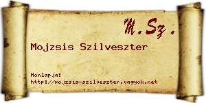 Mojzsis Szilveszter névjegykártya